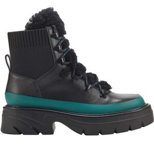 Marc Fisher LTD MLizuma Lugsole Leather Combat Boots Size 6.5 NEW